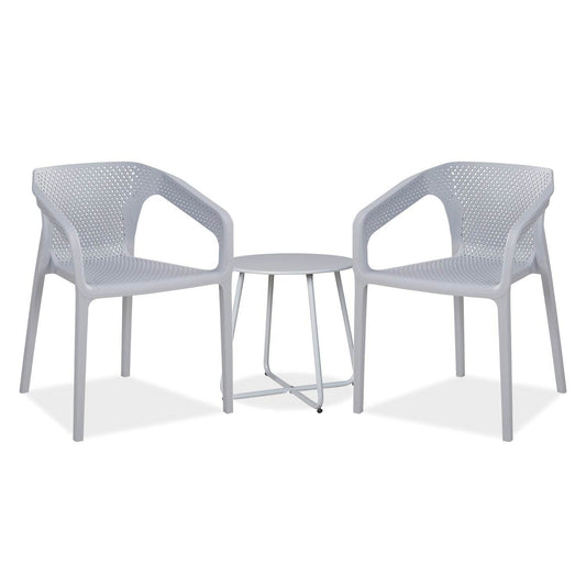 Balkonmöbel Sitzgruppe Garten Set Loungemöbel Grau - Palo24