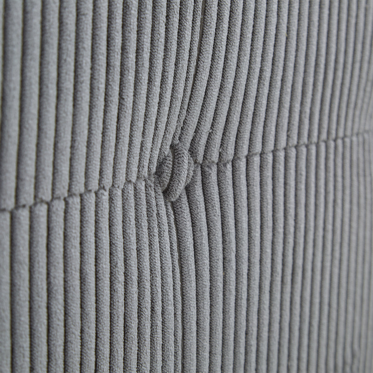 Polsterbett 140x200 cm Grau Cord | mit Lattenrost | mit Matratze | Doppelbett Stoffbett