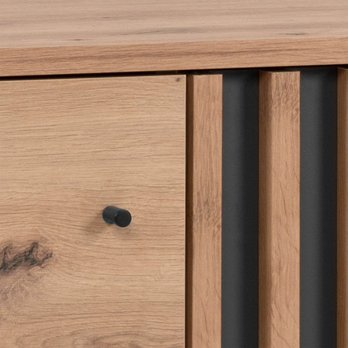 Kommode Sideboard 80 cm Holz Eiche Anrichte - Palo24
