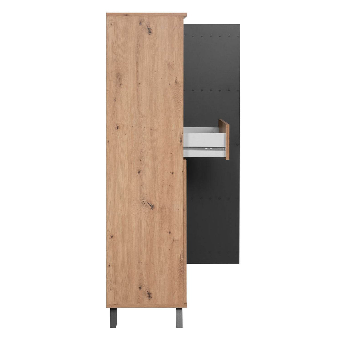 Kommode Highboard Wohnzimmerschrank Sideboard Holz Eiche - Palo24