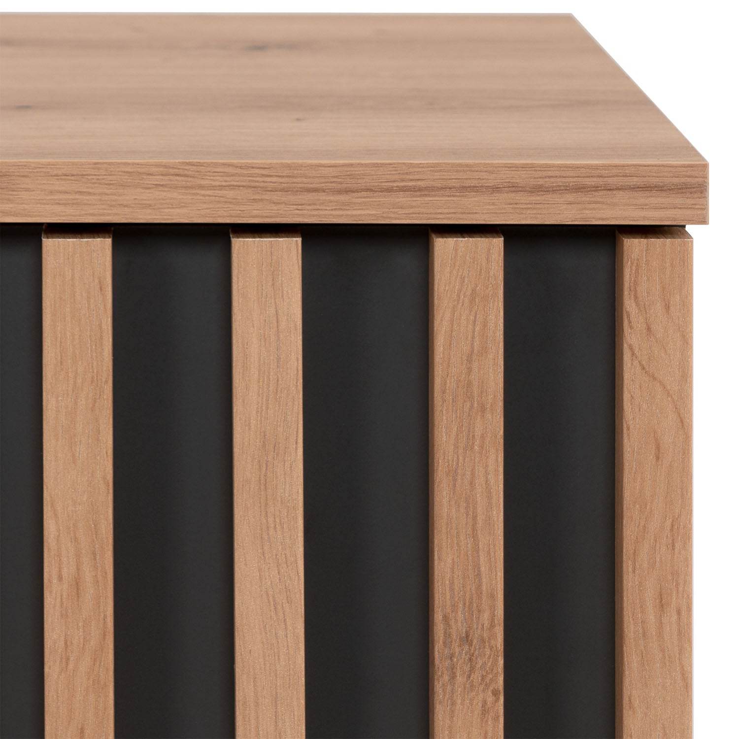 Lowboard TV 138 cm Fernsehschrank Holz Eiche - Palo24