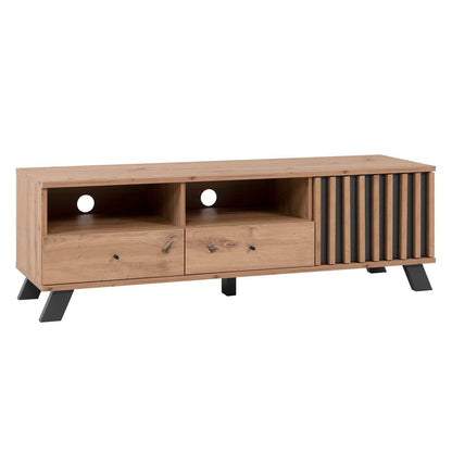 Lowboard TV 138 cm Fernsehschrank Holz Eiche - Palo24