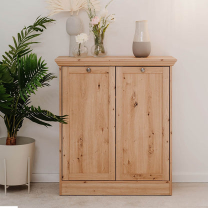 Kommode Sideboard Landhausstil 80 cm breit Holz Eiche - Palo24