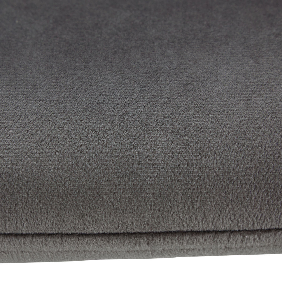 Essgruppe | 2er-Set Polsterstühle Grau Samt ohne Armlehne | Esstisch Weiss 90 x 60 cm