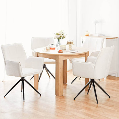 Esstisch Rund Ø 106 cm Holz Eiche - Palo24