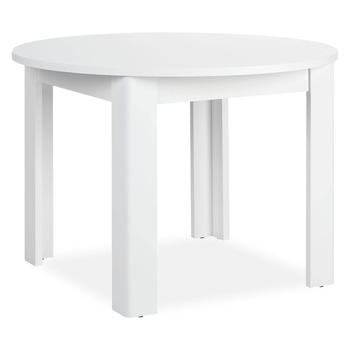 Esstisch Rund Ø 106 cm Holz Weiss - Palo24