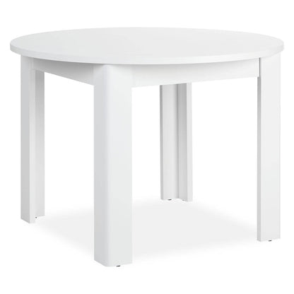 Esstisch Rund Ø 106 cm Holz Weiss - Palo24
