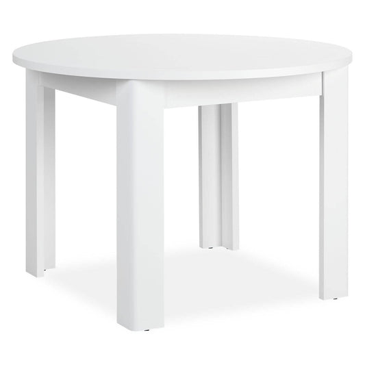Esstisch Rund Ø 106 cm Holz Weiss - Palo24