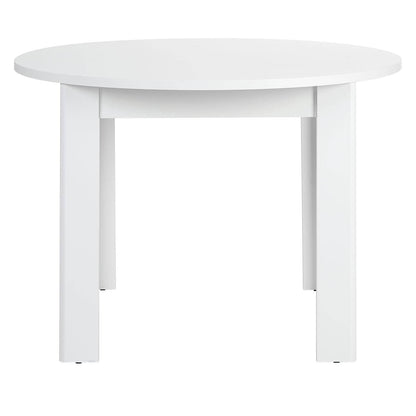 Esstisch Rund Ø 106 cm Holz Weiss - Palo24