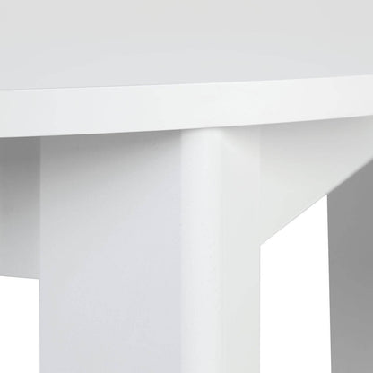 Esstisch Rund Ø 106 cm Holz Weiss - Palo24