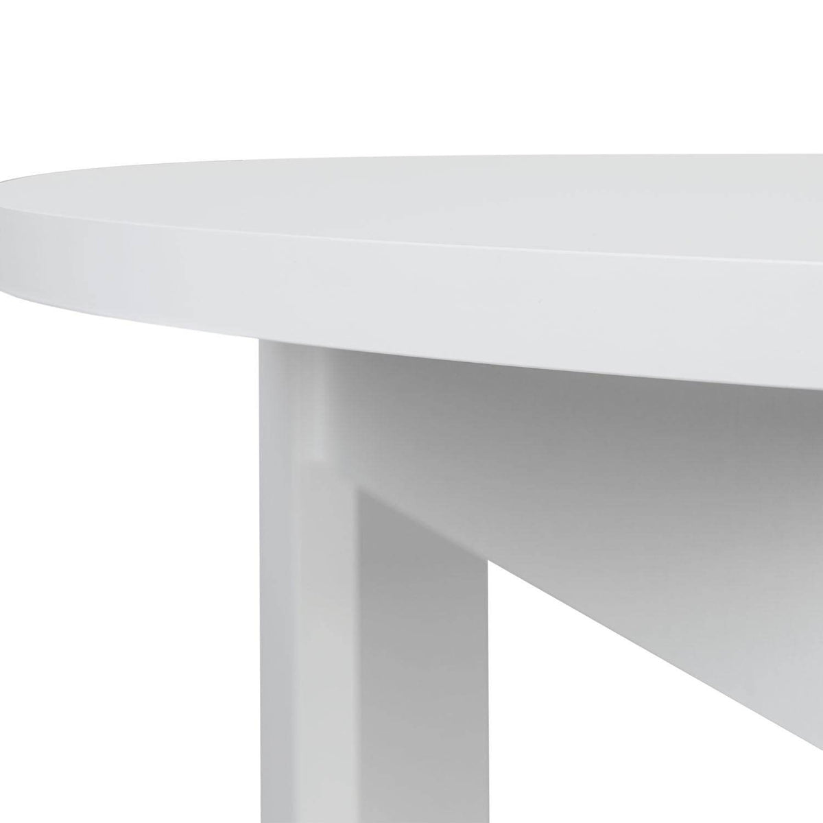 Esstisch Rund Ø 106 cm Holz Weiss - Palo24