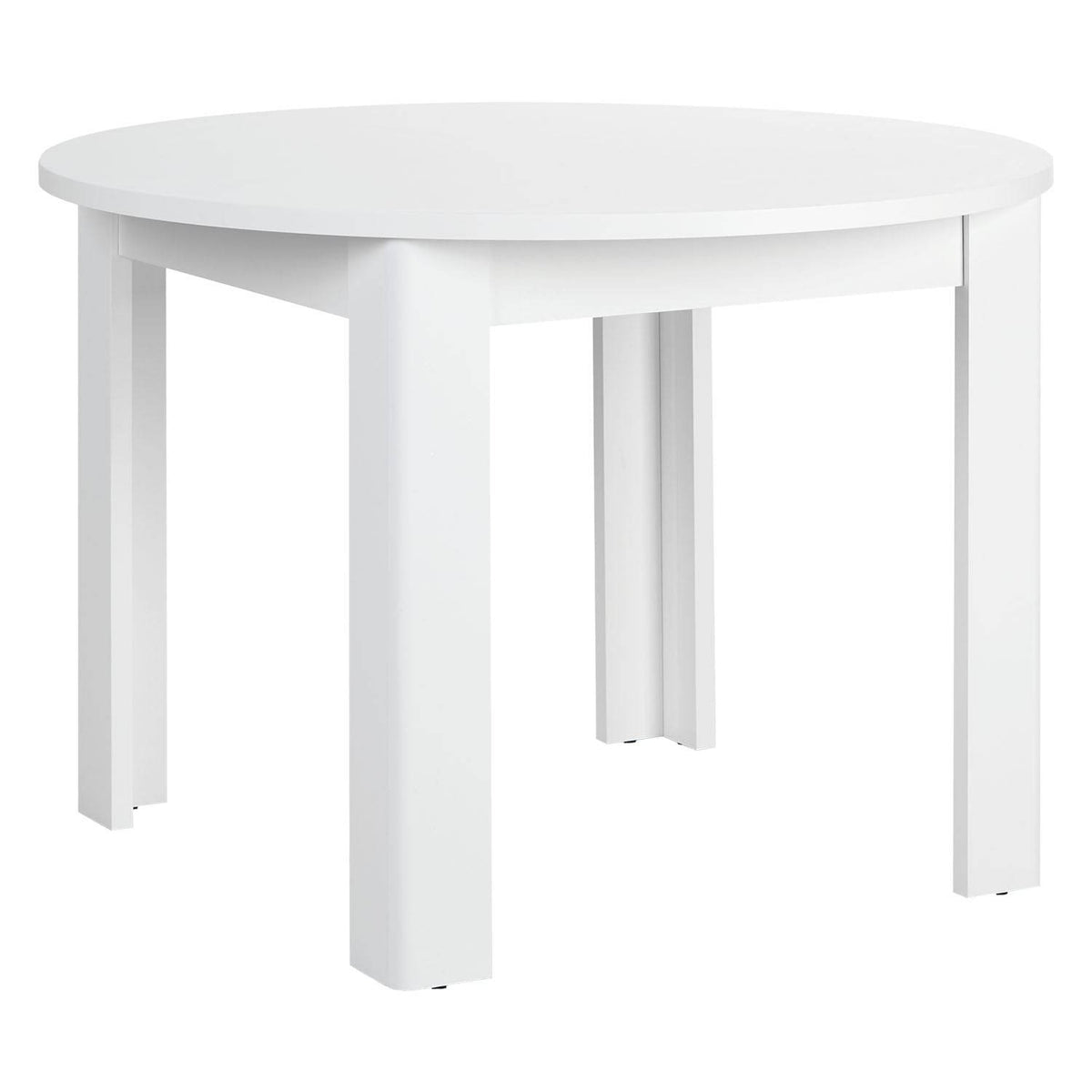 Esstisch Rund Ø 106 cm Holz Weiss - Palo24