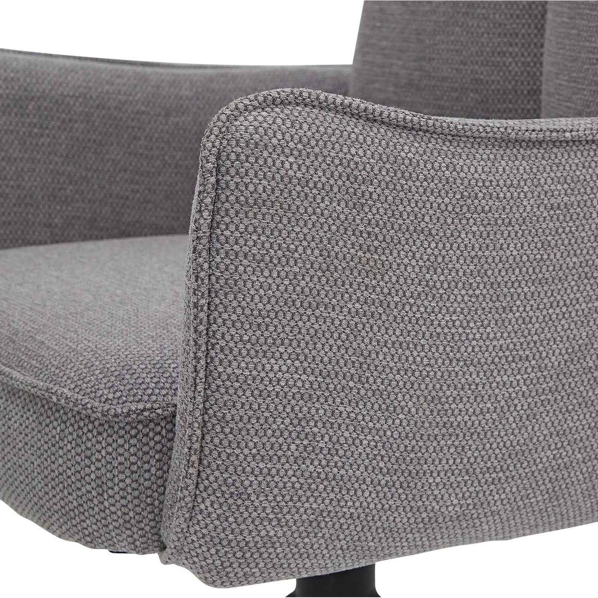 Esstisch mit 4 Stühlen Set Essgruppe Polsterstühle Drehbar Grau 200x100 cm Metall Braun Schwarz