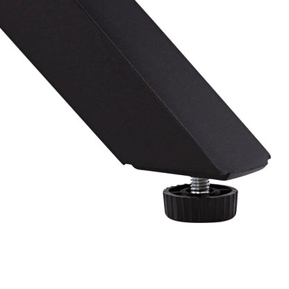 Esstisch Oval Industrial Style Schwarz Braun - Palo24