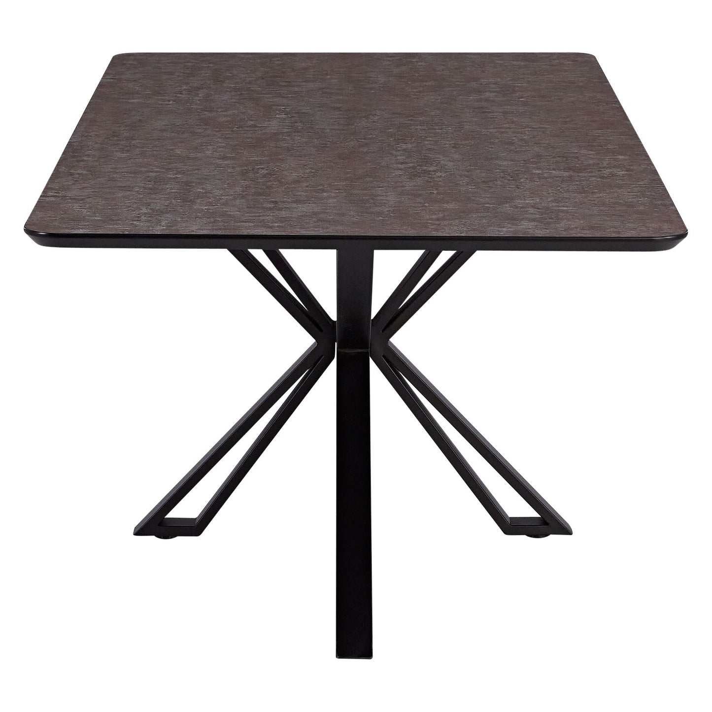 Esstisch 200x100 cm Industrial Style Schwarz Braun - Palo24