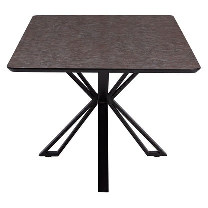 Esstisch 200x100 cm Industrial Style Schwarz Braun - Palo24