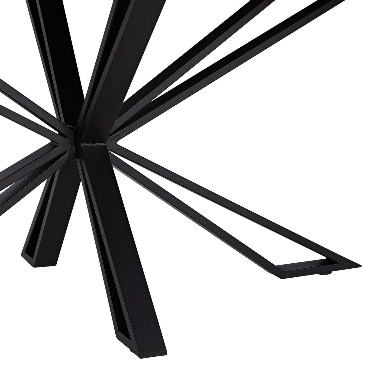 Esstisch 200x100 cm Industrial Style Schwarz Braun - Palo24