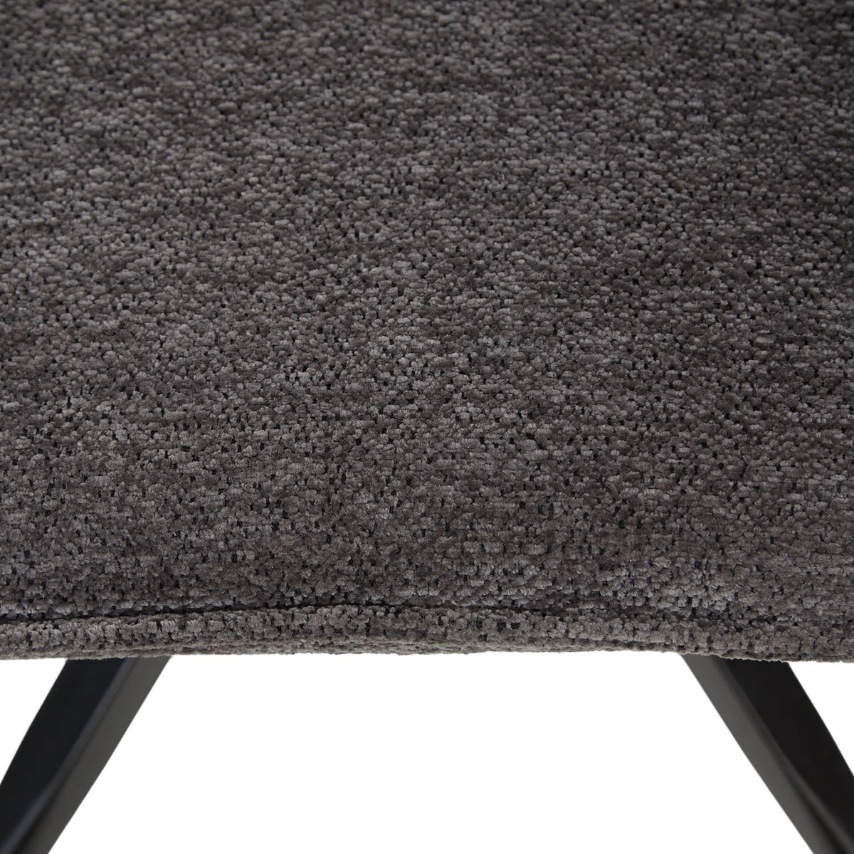 Polsterstuhl Chenille Wolle Grau | 2er Set | drehbar | mit Armlehnen | Küche Esszimmer Büro