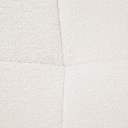 Polsterstuhl Chenille Wolle Weiss | 4er Set | drehbar | mit Armlehnen | Küche Esszimmer Büro