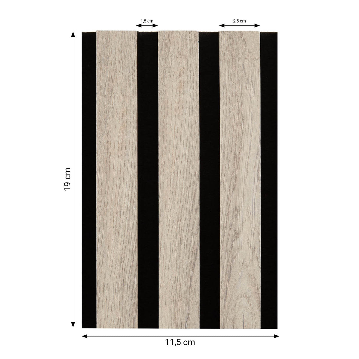 Musterbox Akustikpaneele Wandpaneele Holz 11,5 x 19 cm 4 Muster - Palo24