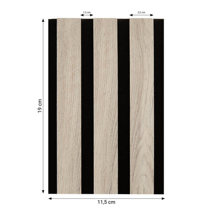 Musterbox Akustikpaneele Wandpaneele Holz 11,5 x 19 cm 4 Muster - Palo24