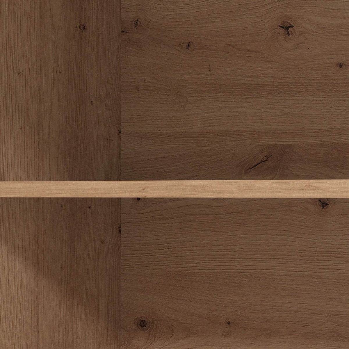 Küchenzeile ohne Geräte 200 cm Weiss Shabby Eiche - Palo24