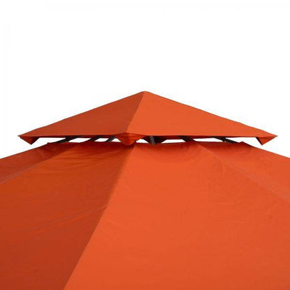 Ersatzdach Pavillondach für Metallpavillon Polyester 3x3m Rostrot - Palo24