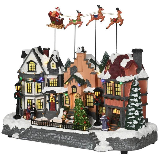 Weihnachtsdeko Weihnachtsdorf 22 bunte LEDs - Palo24