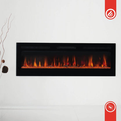 KAMINIO 3-in-1 Elektrokamin MARLON mit Heizung, 3D-Flammeneffekt - 36 Zoll - Palo24