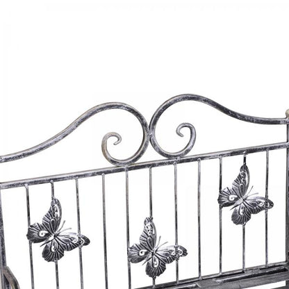 Pflanzregal Blumenregal 3 x Ebene Metall Klappbar Silbergrau - Palo24