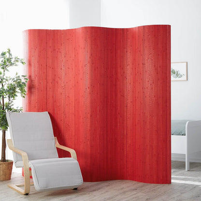 Paravent Bambusraumteiler 200x250 rot - Palo24