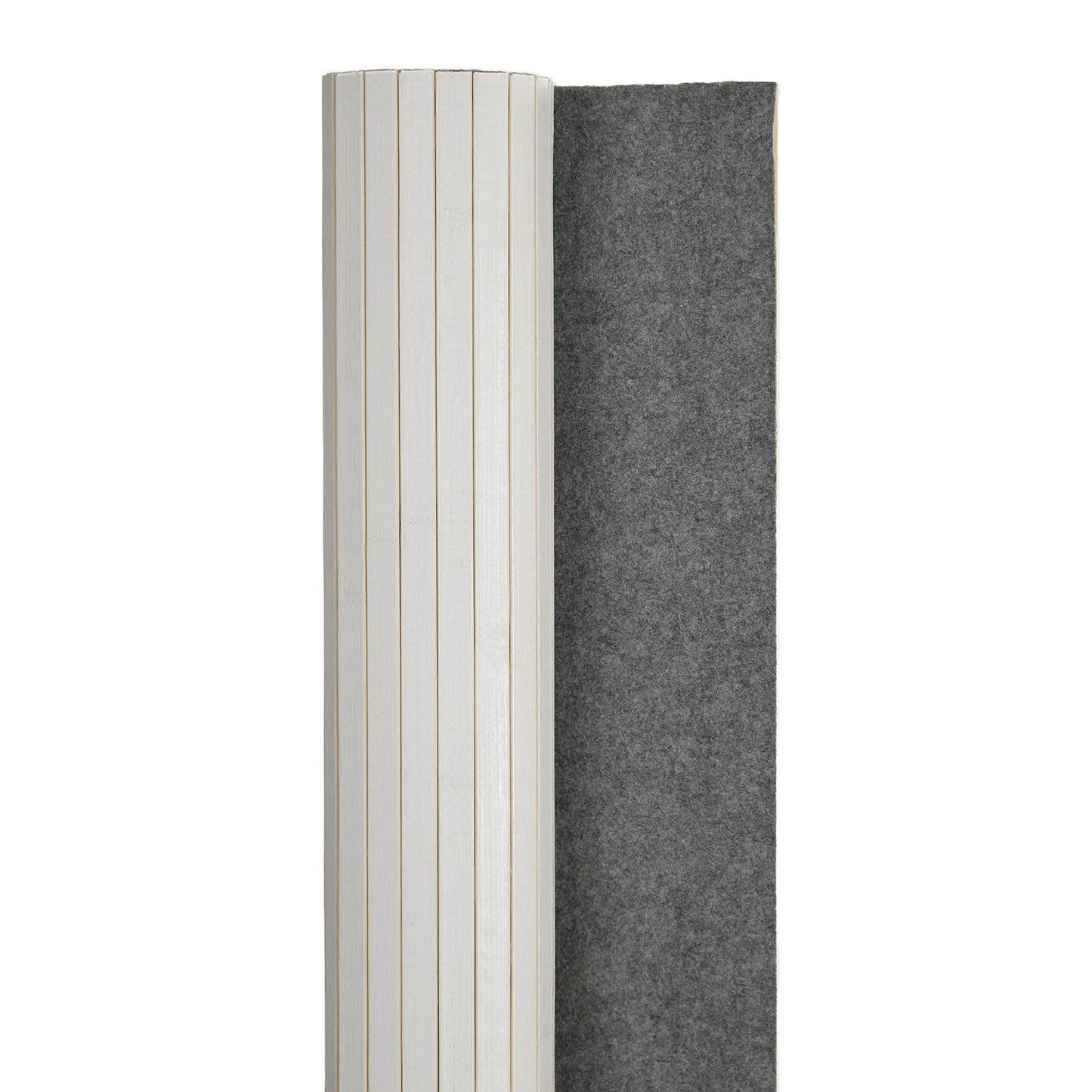 Paravent Bambusraumteiler 200x250 weiss - Palo24