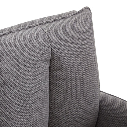 Polsterstuhl Stoff Grau | 2er-Set | drehbar | mit Armlehnen | Küche Esszimmer Büro