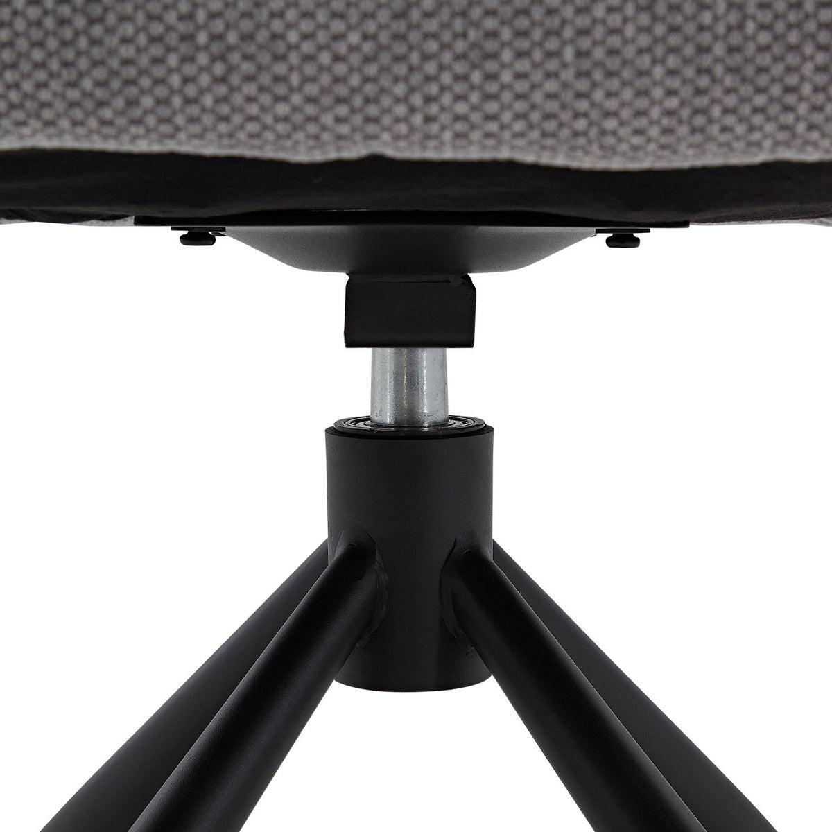 Polsterstuhl Stoff Grau | 2er-Set | drehbar | mit Armlehnen | Küche Esszimmer Büro