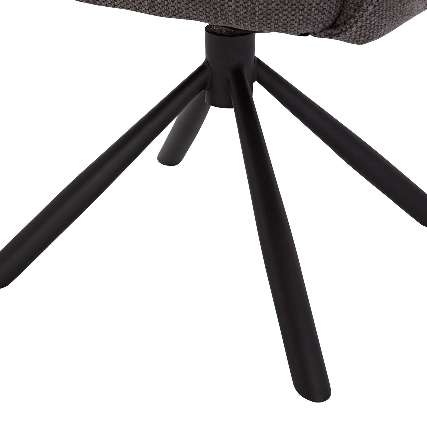Polsterstuhl Stoff Anthrazit | 2er-Set | drehbar | mit Armlehnen | Küche Esszimmer Büro