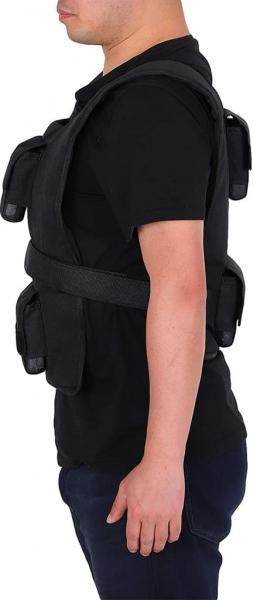 30 kg Trainingsweste Gewichtsweste Krafttraining Fitness Oxford Eisen Schwarz - Palo24