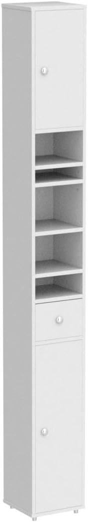 Bad Hochschrank | Badschrank | Badregal Weiss BZR34-W - Palo24
