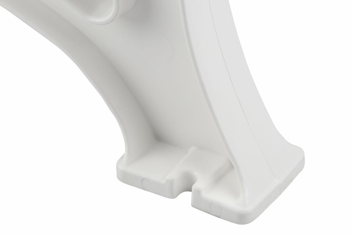 Banquette BORKUM 4 places, plastique blanc