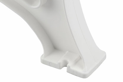 Banquette BORKUM 4 places, plastique blanc