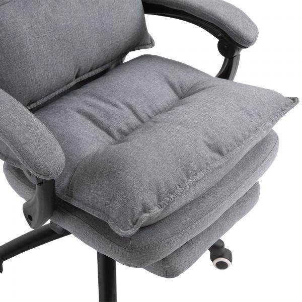 Massage Sessel Bürostuhl Massagefunktion Chefsessel Grau - Palo24