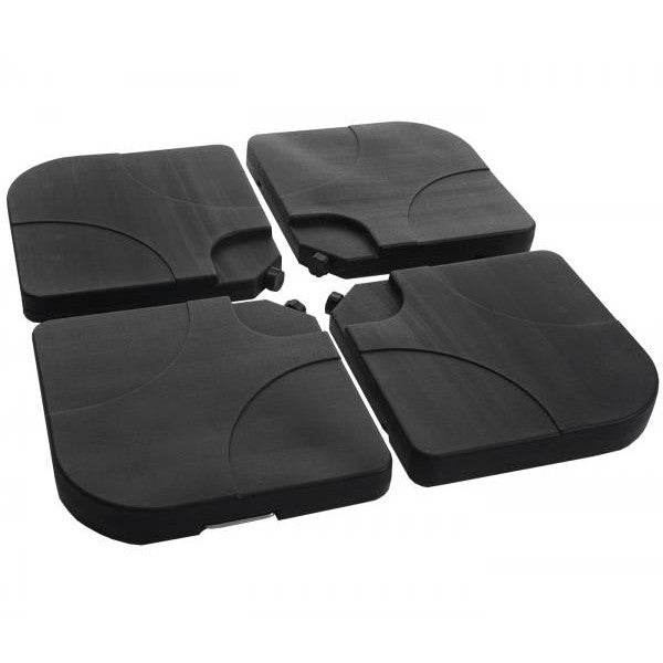 Gastronomie-Ampelschirm HWC-A96, 3x3m (Ø4,24m) schwenkbar, Polyester Alu/Stahl 23kg ~ anthrazit mit Ständer - Palo24