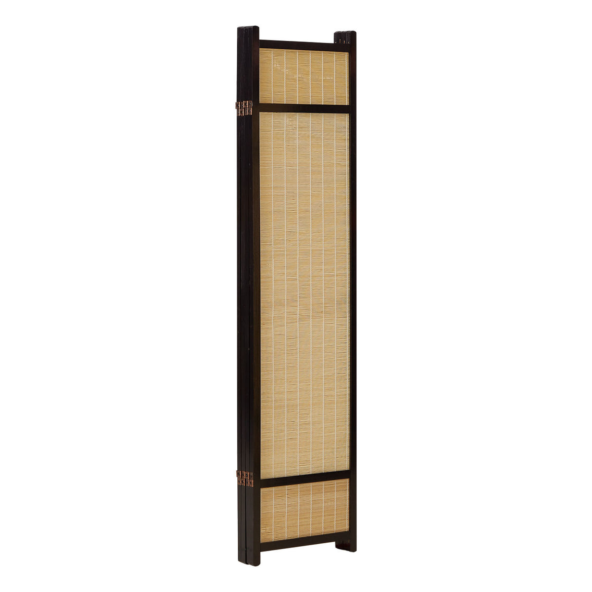 Paravent Braun Bambus Natur| 4 teilig | Holz | Raumteiler Trennwand Sichtschutz