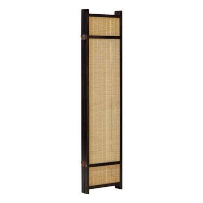Paravent Braun Bambus Natur| 4 teilig | Holz | Raumteiler Trennwand Sichtschutz