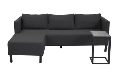 3tlg. Gartenlounge Set Anthrazit/Sooty - Palo24