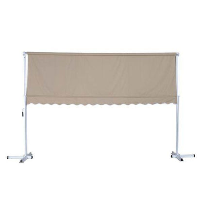 Standmarkise Gartenmarkise mit Faltarm Creme 3m x 3m - Palo24