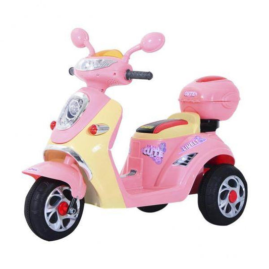 Elektro Kinderroller Kindermotorrad 6V 3 km/h 108 x 51 x 75cm Rosa Gelb - Palo24