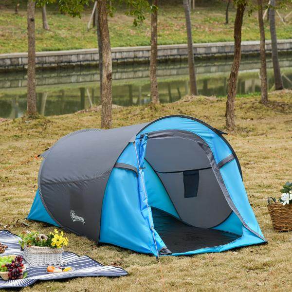 Pop up Zelt für 1-2 Personen Campingzelt für 3 Jahreszeiten - Palo24
