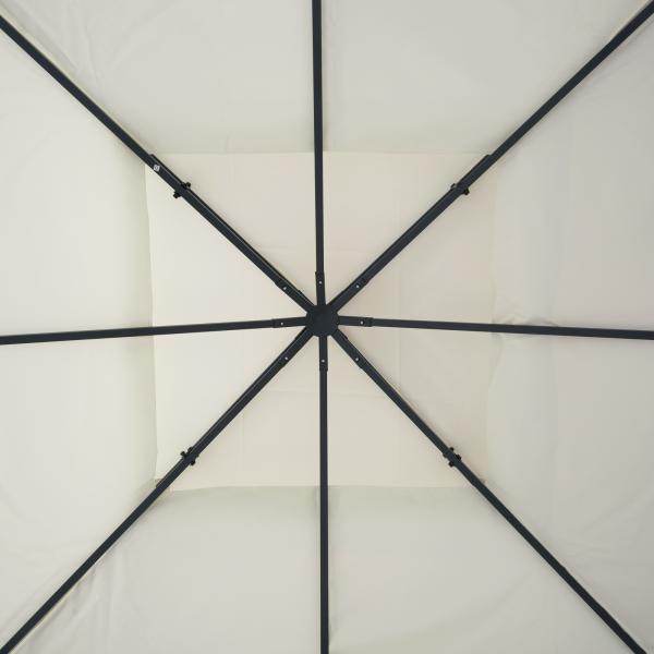 Ersatzdach 3x3m creme Dach für Metallpavillon - Palo24