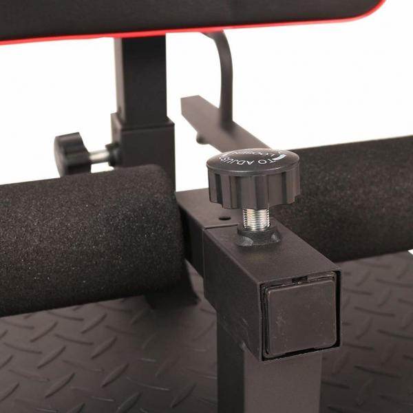 Kniebeugentrainer Beintrainer 3in1 Trainer verstellbar rollbar bis 120 kg Schwarz - Palo24