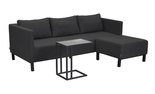 3tlg. Gartenlounge Set Anthrazit/Sooty - Palo24